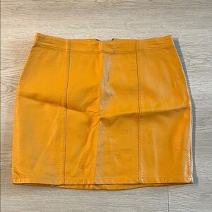 Forever 21 Mustard Pencil Skirt